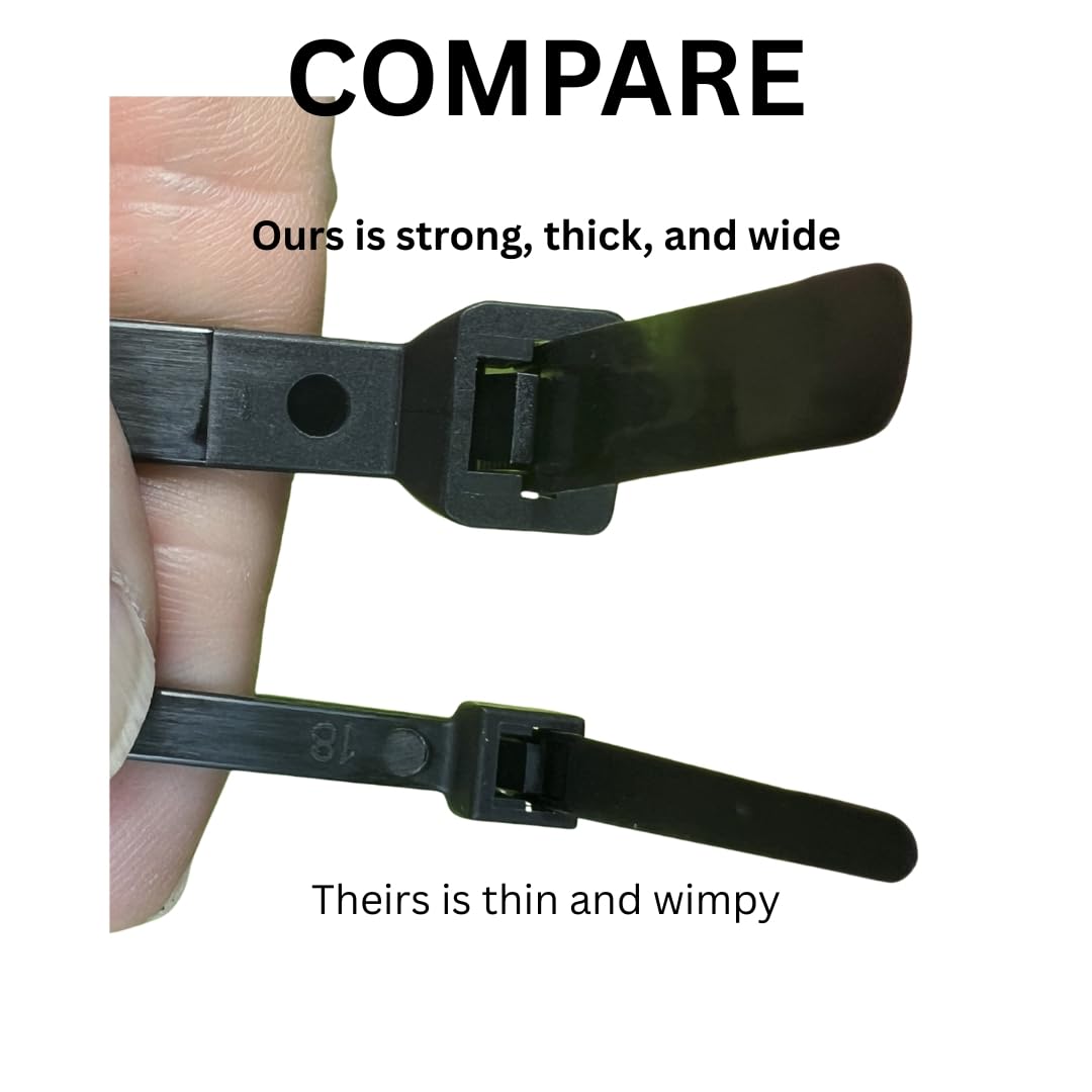 Amazon.com: 25-pack Heavy Duty 16 Inch 175lbs Zip Cable Tie Down